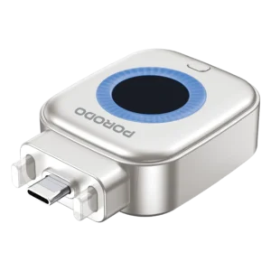 Porodo Auto Release Smart Auto-Cutoff Charging Adapter - Silver