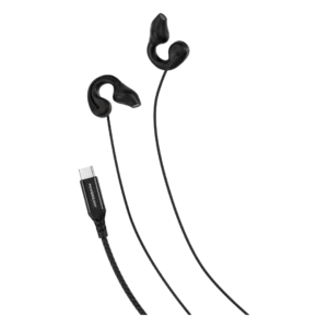 Powerology Voro Earhook USB-C Wired Earphones - Black