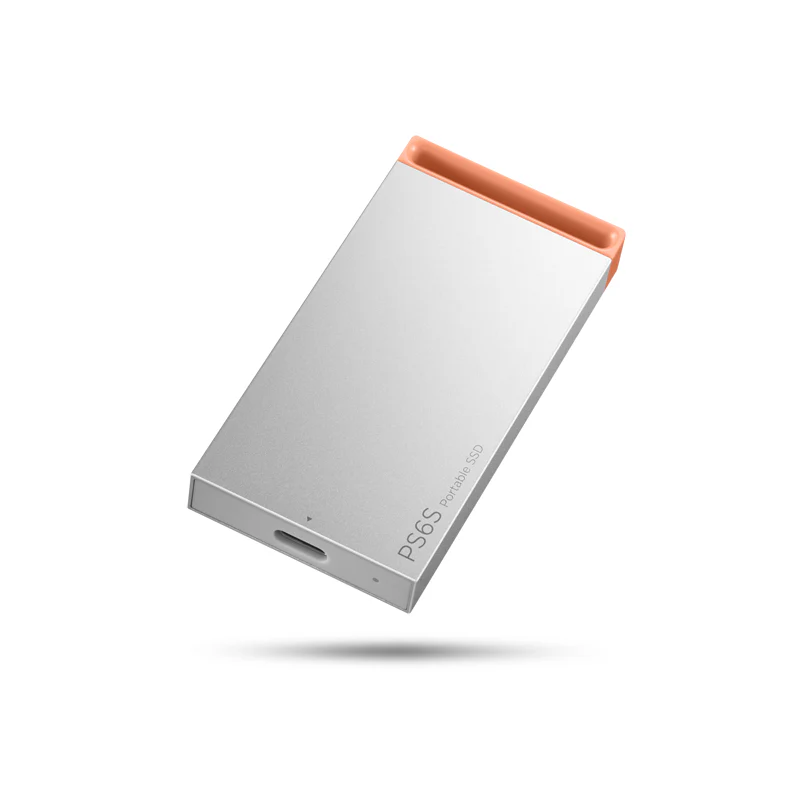 Lenovo PS6S Portable SSD - 1TB / up to 550 MB/S / USB-C - Cool Grey