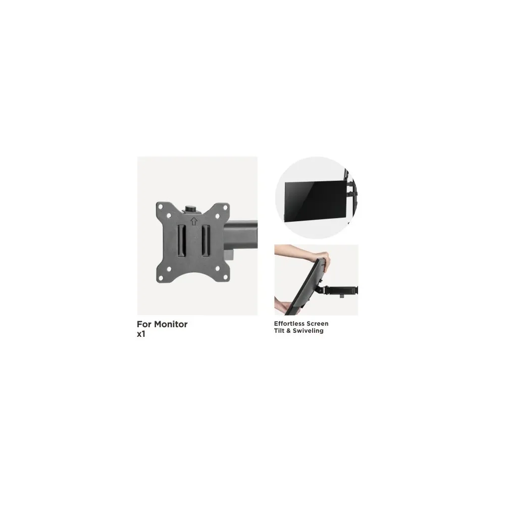Lumi Dual-monitor All-in-one Studio Setup Desktop Stand - Fine Texture Black - Image 3
