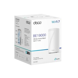 TP-Link Deco BE85 BE19000 Tri-Band Whole Home Mesh WiFi 7 System, 1-Pack